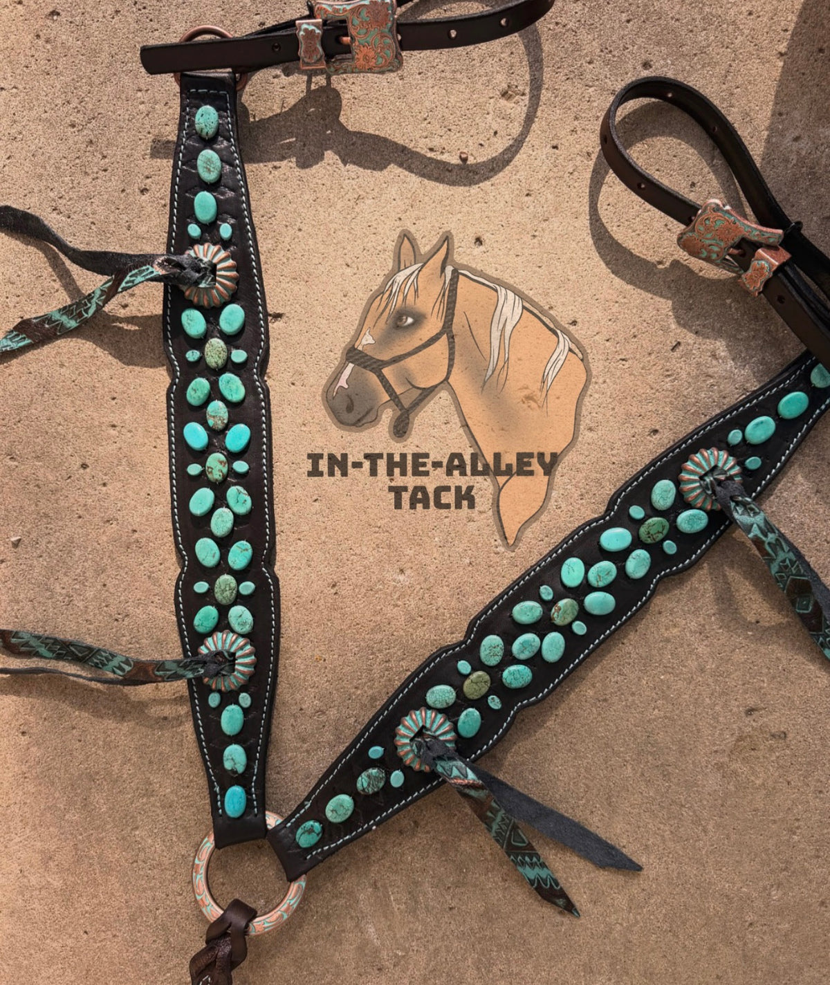 Natural Turquoise Stone Breast Collar