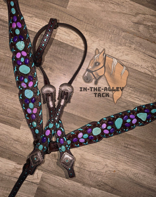 Turquoise & Purples Set