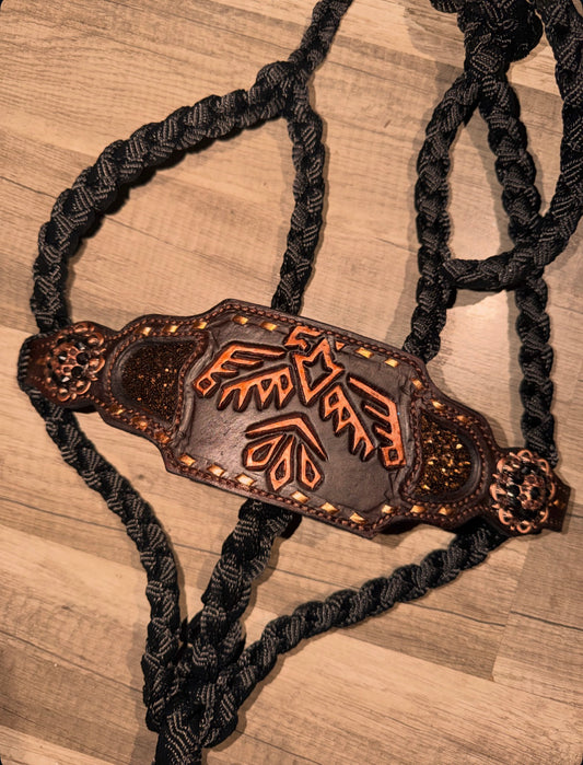 Thunderbird Halter w/ lead