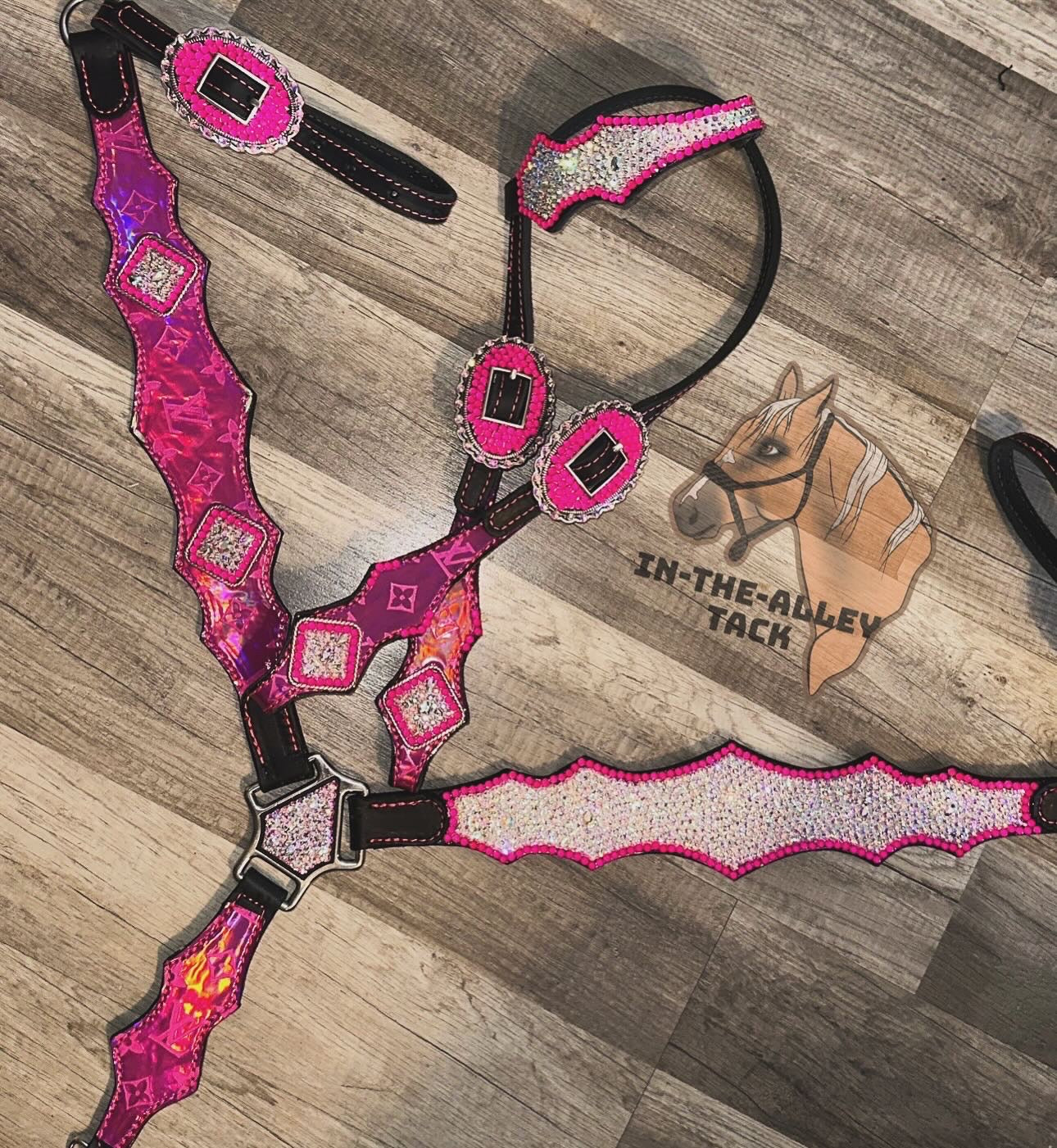 PRE-ORDER neon pink bling set