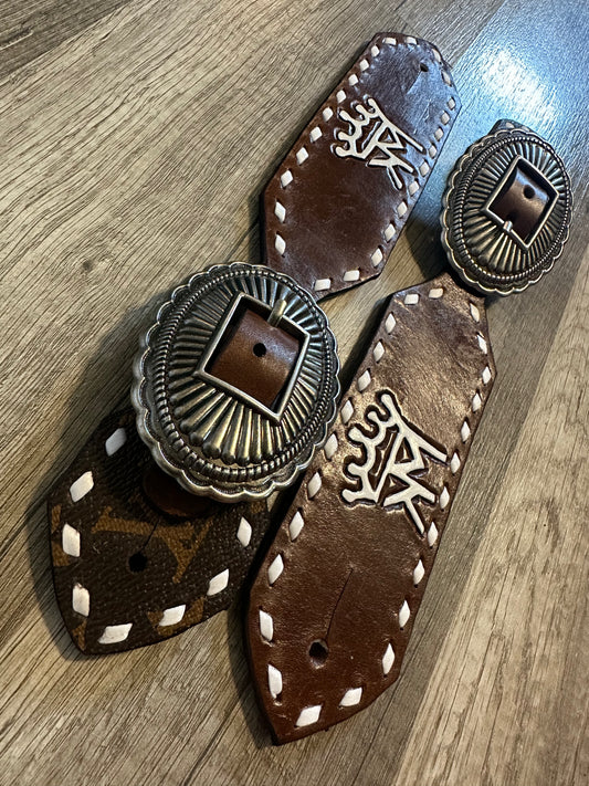 Tooled spur straps